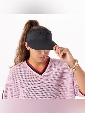 ALOHA Collection Black Sun Visor Hat